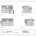 Elevations as proposed for a Replacement Dwelling in South Somerset
